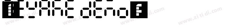 字体名称Newake Demo字体转换